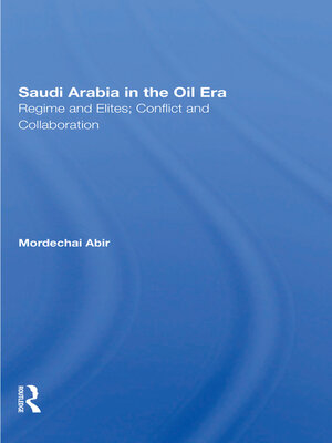 cover image of Saudi Arabia In the Oil Era